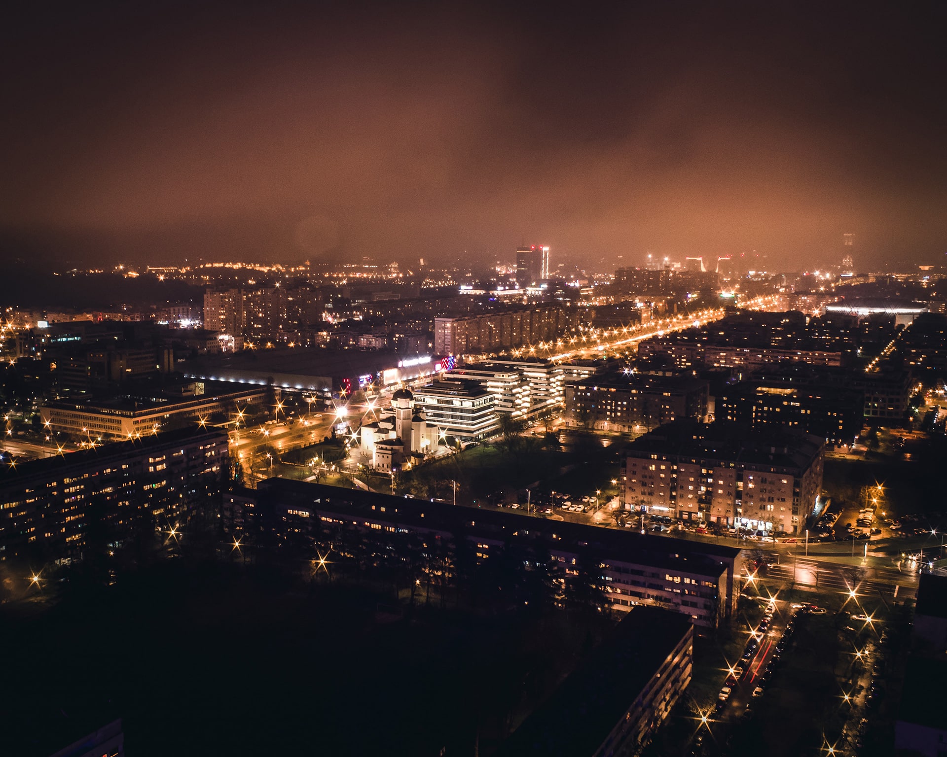 0 Belgrade at night