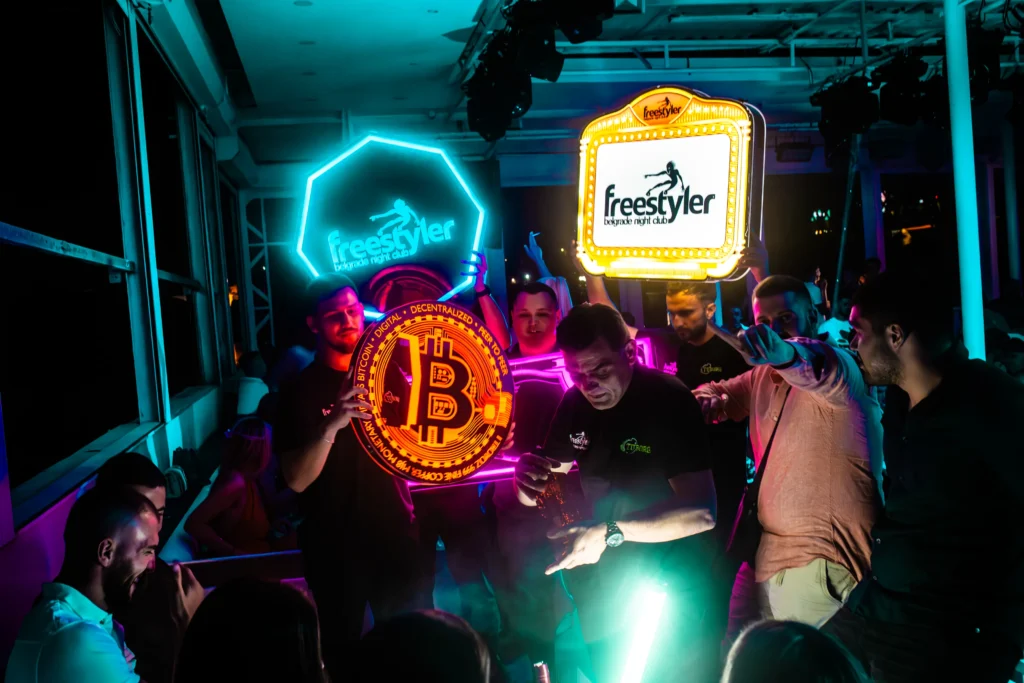Belgrade nightlife venues on the Danube riverfront